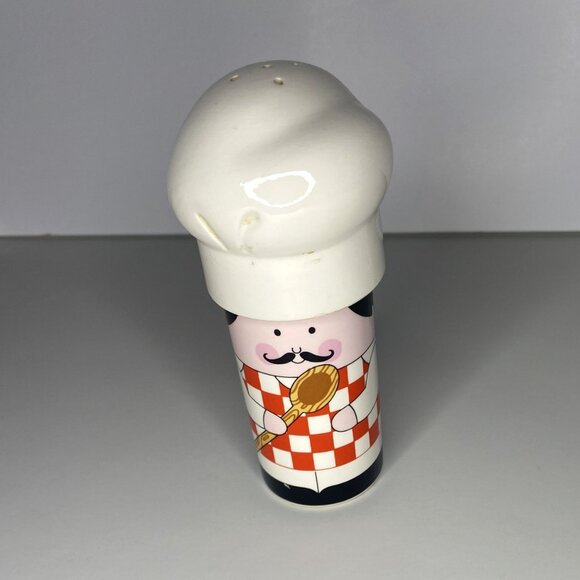Italian Chef in Apron Salt & Pepper Shaker, Vintage - Picture 9 of 10